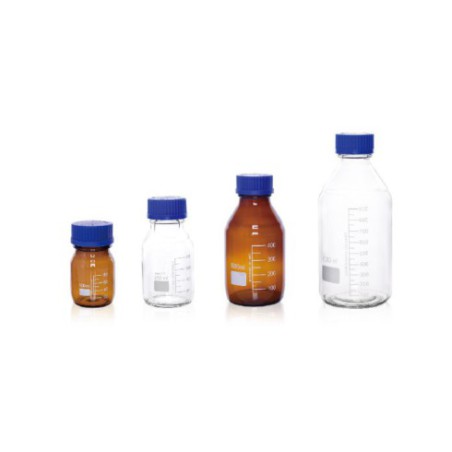 Flacon pour reactif en verre boro 3.3 à bouchon bleu 500ml (1pc)