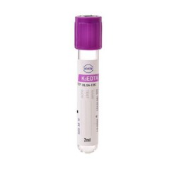 Tube S/V EDTA 5ml en verre...
