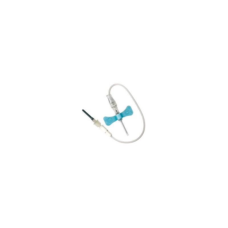 Aiguille épicranienne S/V 23G 19cm Bleu KDL (paquet/50pcs)