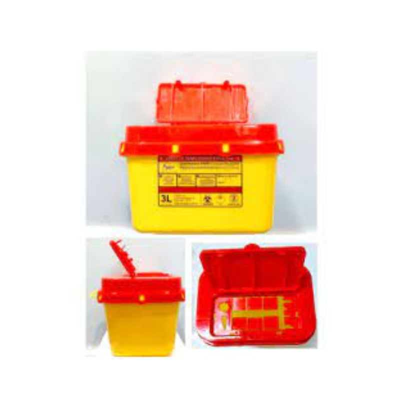 Collecteur de déchets Biohazard 3 litres (1pc)