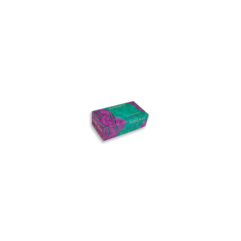 Gant d'examen Latex Small SUPERMAX (pqt/100pcs)