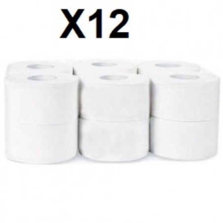 Papier hygiénique JUMBO (sachet/12R)