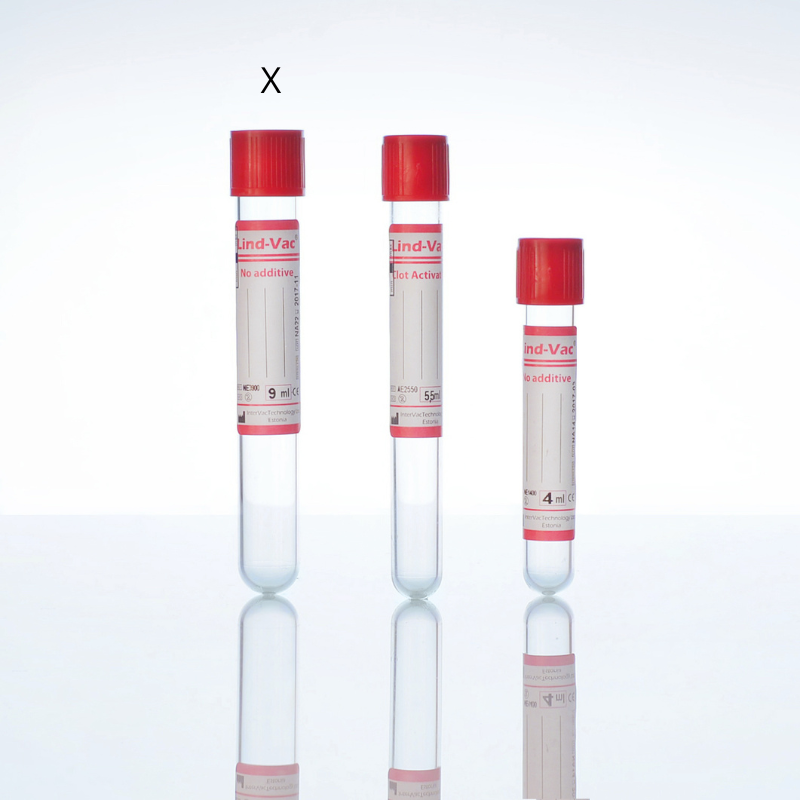 Tube S/V sec avec activator 9ml INTERVAC (portoir/50pcs)