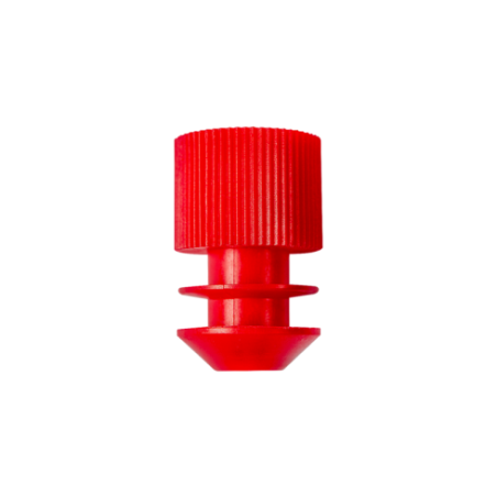 Bouchon en plastique souple pour tube 10ml Rouge (sachet/1000pcs)