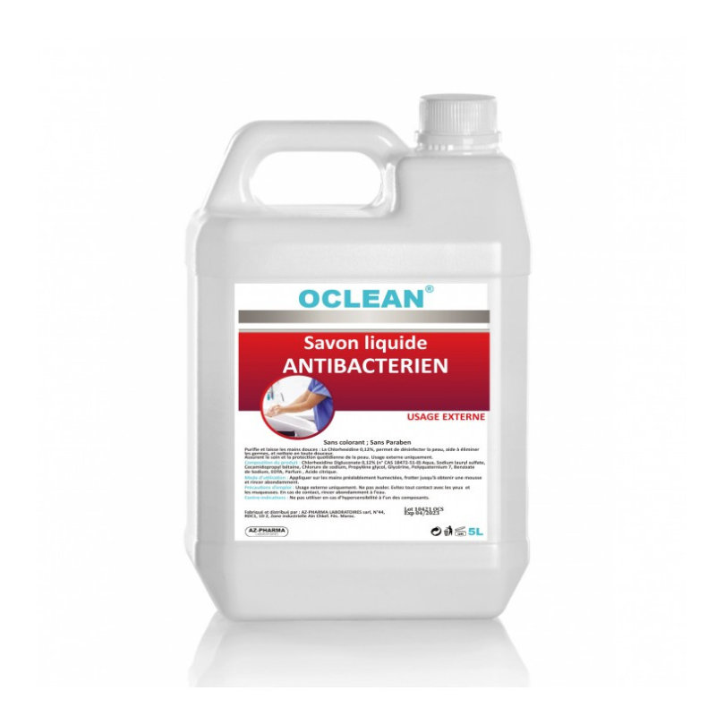 Savon liquide antibacterien "Bacti-plus" (bidon/5litres)