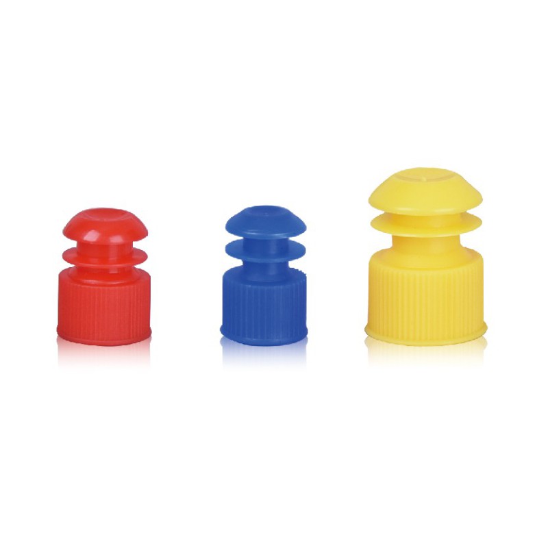 Bouchon en plastique souple pour tube 5ml Blanc (sachet/1000pcs)