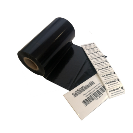 Ruban transfert thermique 110mm-74m pour étiquette double (1pc)