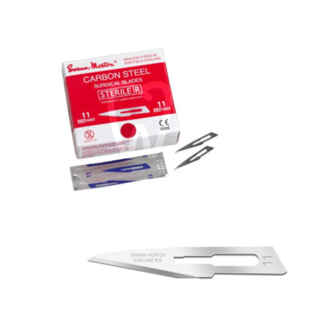 Lames de bistouri stériles N°11 (paquet/100pcs)