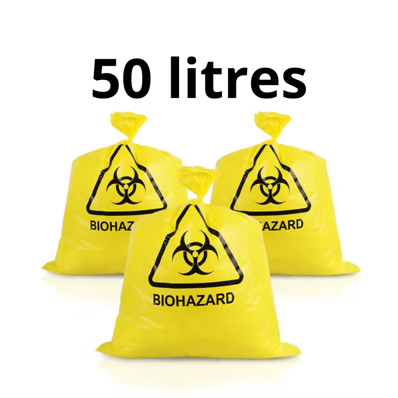Sac pour déchets medicaux JAUNE DASRI 50 litres (sachet/100pcs)