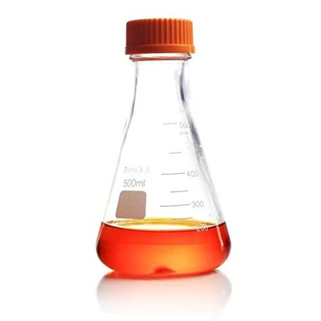 Erlenmeyer en verre boro 3.3 à bouchon visant autoclavable 500ml (1pc)