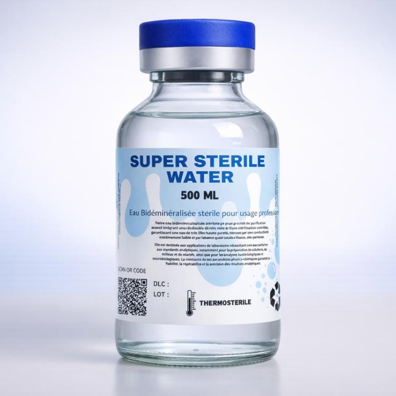 Eau bidistillé Sterile (flacon/500ml)